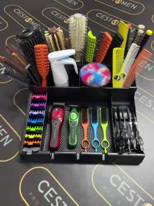 New Large Capacity Pro Barber Tools Storage Box Electric Clipper Combs Holder Case Detachable Salon Hairdresser Accessories Tray