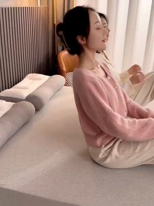 เส้นใยถั่วเหลืองหมอนหนุน หมอนสูงสำหรับสุขภาพ ครัวเรือน หมอนยางพารา หมอนครัว ระดับกระดูกสันหลังส่วนคอ ทำให้สุขภาพสูงสุด