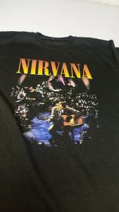 Kaos T-Shirt Merchandise BAND NIRVANA Bahan 24s