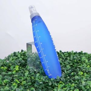 NEWBOLER 500ml Bình Nước Mềm Có Thể Gập Lại Có Dây Đeo Cổ Tay TPU Dưỡng Ẩm Chống Trượt Chạy Bộ Bình Thể Thao Dành Cho Các Hoạt Động Ngoài Trời