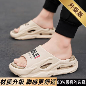 Li-Ning Mens Summer Anti-Slip Deodorant Outdoor Beach Soft Bottom Slippers Sports Youth Casual Slip-On EVA Flat Heel Sandals