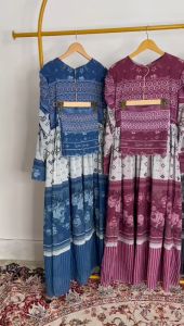 GAMIS SET HIJAB WANITA - LONGDREES MUSLIM TERBARU - BUSANA MUSLIM ( BISA COD )