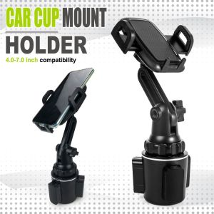 Universal Car Cup Holder Phone Mount 360 Rotatable Mobile Phone Cradle Stand for IPhone Android Smartphones GPS Auto Accessories