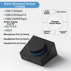 Hagibis | Rotary Hub USB Desktop Volume Control Computer Controller Multimedia Switch
