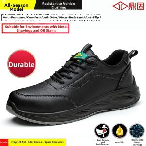 DINGGU | Steel Toe Light Wear Resistant Anti-smash Safety Shoe