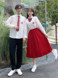 ชุดเครื่องแบบนักเรียนมัธยมปลาย สไตล์เกาหลี เสื้อผ้าการแสดง กีฬาสไตล์วิทยาลัย พบกับเสื้อผ้าคอรัสระดับมัธยมศึกษาตอนต้น