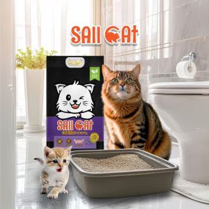 SAII CAT ทรายแค๊ท ทรายแมวพรีเมียม 5 L. คุณภาพสูง จับตัวเป็นก้อน