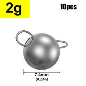 Mrlurion 5pcs 2g 4g 6g 8g 10g 12g 14g 16g Deep Water Round Ball Weight Soft Lure Baits Fishing Sinker Pendant Fishing Tackle