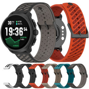 Two-Tone Silicone Strap 22mm For Suunto RACE 2/Run/Ocean/Vertical 2 Replacement Band For Suunto 5 9 Peak Pro Wristband Bracelet