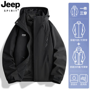 Jeep Spirit Shell Jacket Womens 2024 New Arrival Three-in-One Detachable Waterproof Outwear Hiking Ski Suit
