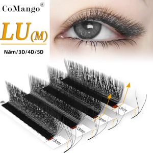 Miếng Nối Mi CoMango LU/M Hình Chữ W 3D 4D 5D Giả Lông Chồn Quạt Mi Sẵn Tự Nhiên Kiểu YY Dành Cho Salon