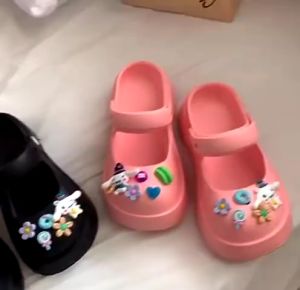 Sandal Slip On Sole Aksesoris Model Mary Jane Empuk Dan Lentur Original Import Bahan PVC 2308-9