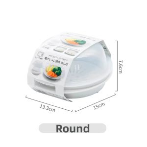 Sanada Breakfast Quick Meal Steamed Vegetable Box Microwave Heating Steamer Kitchen Tool Corn Steaming Box Cooking Accessory