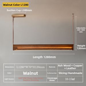 VOGUE | Zen Style Solid Wood Pendant Light