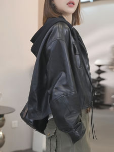 Shalldoer | Black Thick Short Long Sleeve Baseball Jacket Cozy Retro Loose Biker Style