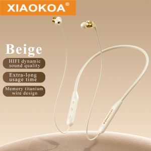 XIAOKOA GIONEE Neckband Earphone Bluetooth 5.2 Adsorption Wireless Headphone Hanging Neck Hifi Music Sports Waterproof Headsets