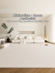 ZHUOYI | Washable & Wipeable Luxury French Style Creamy Carpet