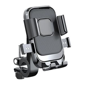 Universal Motorcycle Bicycle Phone Holder 360 Rotation Shockproof Navigation Stand For iPhone Xiaomi Samsung