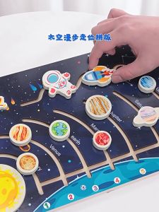Eight Planets Wooden Puzzle Toy For Kids Solar System Jigsaw Puzzle Board Game Educational Toys