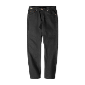 MADEN | Slim Fit Vintage Black Straight Denim Jeans
