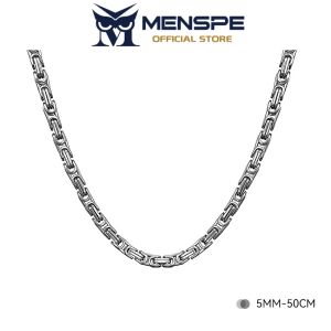 MENSPE Fashion Necklace Clavicle Chain Boyfriend Girlfriend Gift Couples Necklace Jewelry Accessories Simple Safety Buckle Pendant Necklaces for Men Women Gift Package