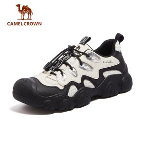 CAMEL CROWN Womens Chunky Hiking Shoes | Trendy Thick-Soled Outdoor Trekking Sneakers Comfortable & Durable Trail Walking Shoes