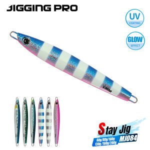 JIGGINGPRO Vertical Jigging Metal Jigs 60g 80g 100g 130g 160g 200g Slow Artificial Fishing Lures Ocean Boat Fishing Bointo