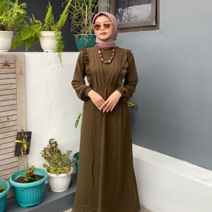 dress wanita dewasa uws gamis keren dress elegan wanita terbaru baju lebaran perempuan kekinian