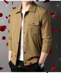 Áo khoác nam dài tay chất Gạo dày dặn  phong cách lịch lãm -  H114