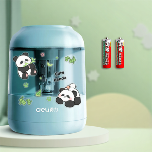 deli | Electric Pencil Sharpener Dual Power Supply