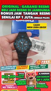 CASIO ORIGINAL - CASIO MRW-200H-2BV - MEN - Abu-Abu Biru - Strap Rubber - Jam dunia JD18ST # Jam Tangan Pria Cowok Anti Air Digital Analog + CASIO MRW 200H 2B MRW-200H 200 H MRW200 MRW-200 MRW200H MRW-200H-2B $ WR1 STR SD7 HT7