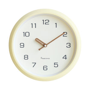 MJK Clock Minimalist Modern Wall Clock Living Room Home Fashion Mute 2024 New Arrival Clock Wall-Mounted Creative Cream