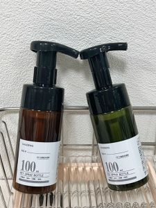 100ml Press Type Foam Bottle Facial Cleanser Shampoo Bath Gel Sublimation Bathrooms Plastic Cleaning Beauty Universal