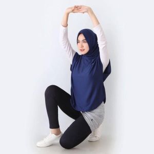 Jilbab Rompi Sporty Jumbo XL Jersey Premium Hijab Langsung Pakai Olahraga Syari Sport Murah Kekinian Tren 2023