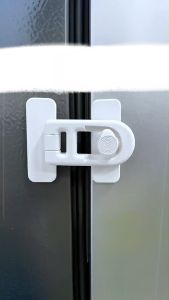 Baby Locks for Fridge Proofing Child Safety Lock with Rotating Switch Adhesive Proof Latch for Cabinet Drawers Oven Door Refrigerator Locks