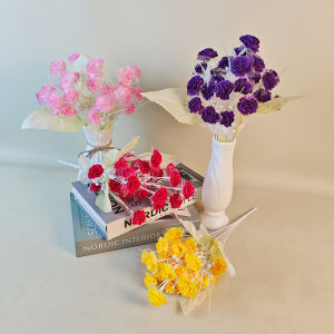 Bunga Mawar Mini Tangkai Rose Flower Unik Terbaru Tanaman Artificial Pajangan Vas Ruang Tamu PBP226