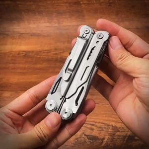 Mocha Multifunctional Plier Folding Plier Wire Stripper EDC Outdoor Camping Multitool Pocket Mini Portable tools Multipurpose Outdoor Survival Portable Multi Tool Set