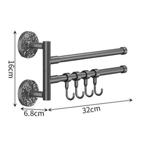 Self-Adhesive Rotatable Towel Holder Shower Room Towel Hanger Bathroom Kitchen Wall Mounted Bathroom Accessories