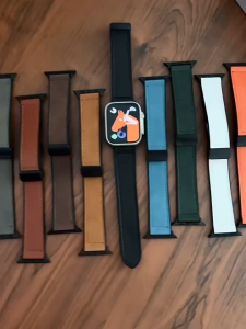 Soft Silicone Leather Strap Band for Apple Watch Ultra 4 3 2 iWatch Series 12 11 10 9 8 7 6 se 49 46 45 44 42 41 38mm Tali Jam Pintar