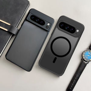 Google Pixel8Pro Magsafe Magnetic Charging Phone Case Skin-like Frosted Full Cover Anti-fall Protective Shell Simple Design