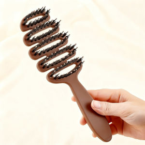 Amoki【Ready in Stock】 Massage Comb Hairbrush Wet Dry Curly Detangle Hair Brush Salon Hairdressing Styling Tool