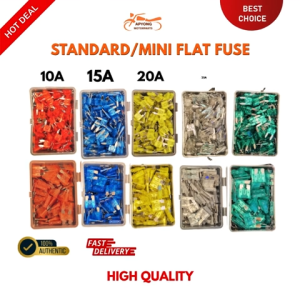 [50 pcs] FLAT FUSE 10A 15A 20A 25A 30A STANDARD & MINI HIGH QUALITY