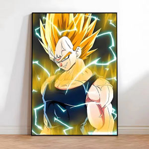 Bandai | Anime Dragon Ball Vegeta Character Modern Canvas Oil Painting Paint by Numbers for Living Room Bedroom Home Decor No Frame