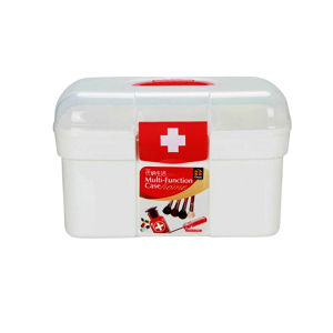 Abloom กล่องยา ปฐมพยาบาล อุปกรณ์ทางการแพทย์ กล่องใส่ของ First Aid Kit Box  Large Size (สีแดง)