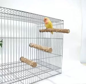 Prickly Ash Wood Bird Standing Pole Natural Wood Stand Chew Toy Stand Wood Perches Paw Grinding Stick