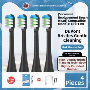 Soft Bristle Electric Toothbrush Head Replacement Universal for GIYFERO/Jifeilo Y4/Y4S/Y4Spro Deep Cleaning Adult Grade