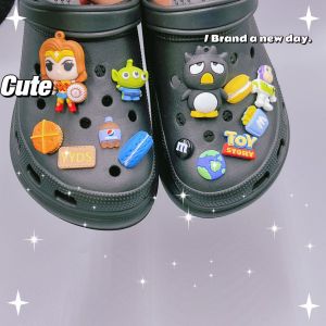 13 cái/bộ 3D phim hoạt hình CROCS jibbitz quyến rũ giày tự làm phụ kiện cho giày khóa cho CROCS