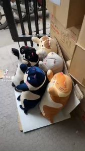 Gối Ôm Gấu Bông Mèo Dài Bông Tuyết Siêu Mịn có thiết kế ngộ nghĩnh khá dễ thương.