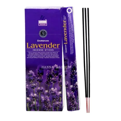 Dupa Hio Lavender Hexa Kecil Isi 20 Batang Stick By Darshan - Buhur Pengharum Ruangan Aromaterapi