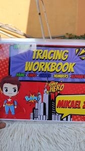 5 pages Laminated Tracing workbook for Kids Activity Book